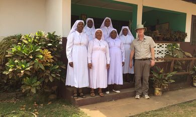 Die hilfsbereiten und fleißigen Schwestern in Ganta Rehab Center. 