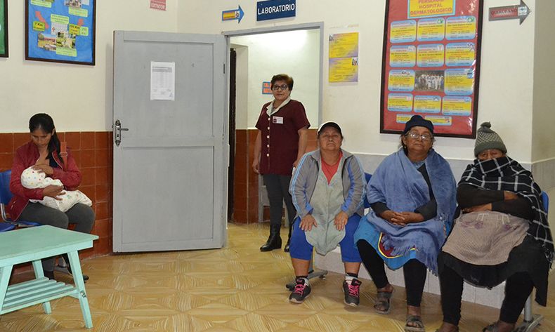 Die Patienten kommen aus der ganzen Umgebung in das Krankenhaus
nach Monteagudo.