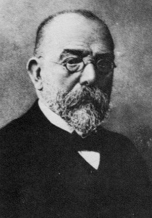 Robert Koch, Mediziner, Tropenmediziner und Mikrobiologe.  Foto: Unbekannt ca. 1912